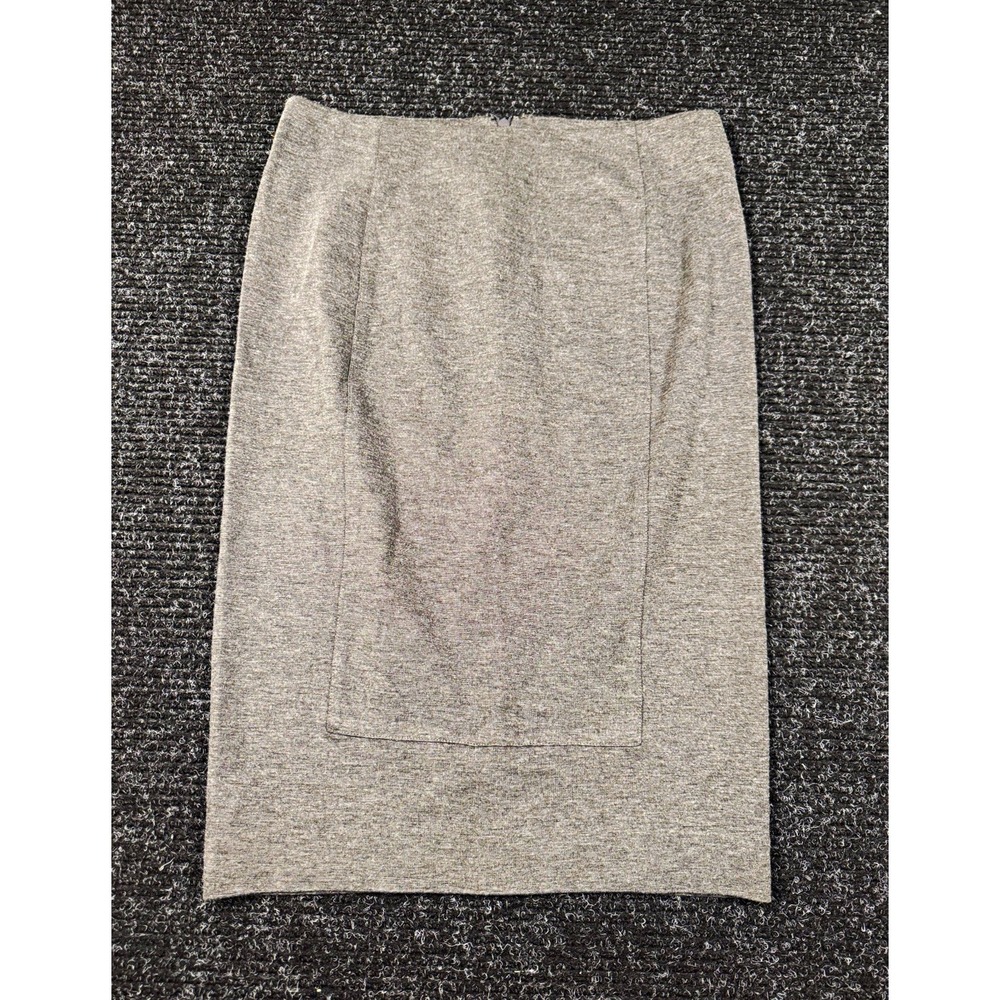 CAbi Style 580 Womens Size 6 Gray Pencil Skirt Stretch Career Work Knee Length